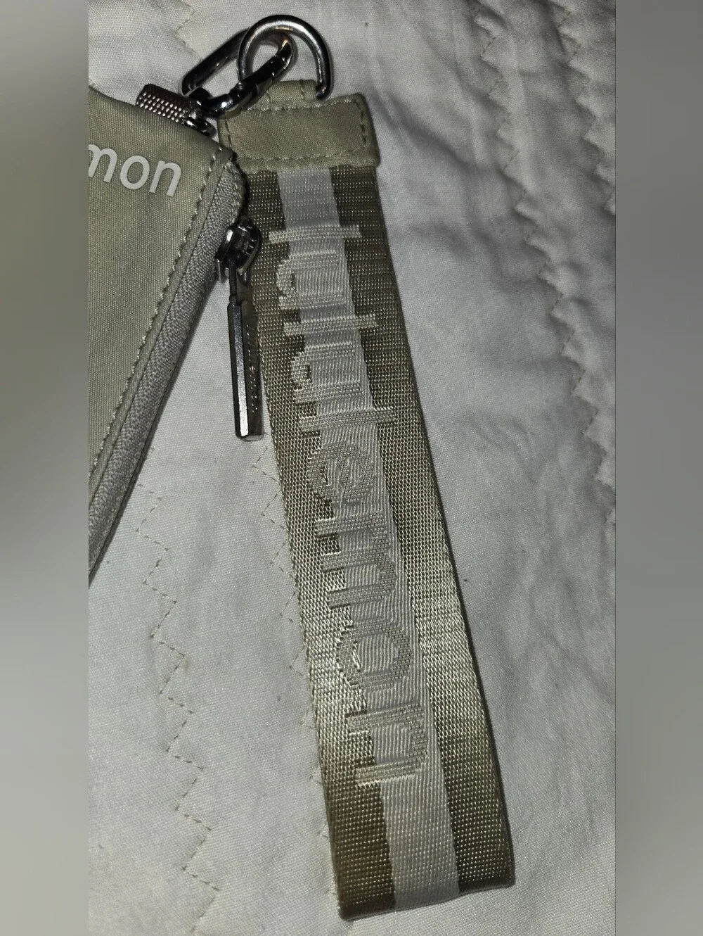 Lululemon Olive Green Key Pouch with Wrist Strap